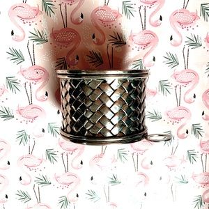 Godinger Silver Plated Wine Caddy, Basket Weave